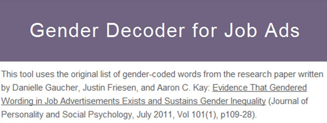 gender decoder